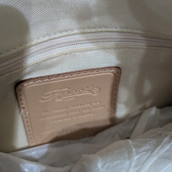 Fossil Blue and Cream Map Print Hobo Bag - Picture 4 of 7